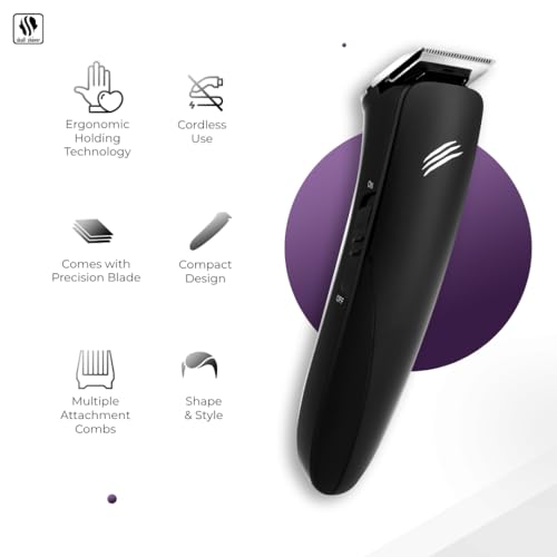 Skull Shaver Baby Beast Trimmer, Beard and Body Trimmer, with Precision Blade & Ergonomic Handle, USB Rechargeable - Image 2