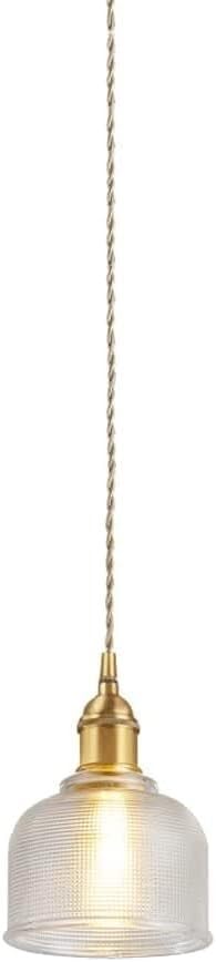 Suspension en laiton et verre style japonais | Lustre luxe E27 haut de gamme