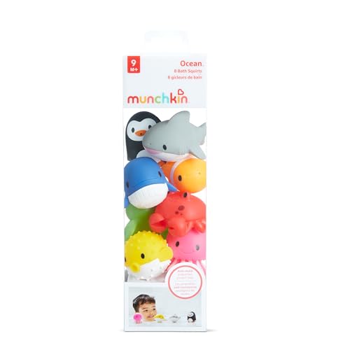 Munchkin Ocean Sea Animal Squirt Bath Toys, 9+ Months, 8 Pack - image 7