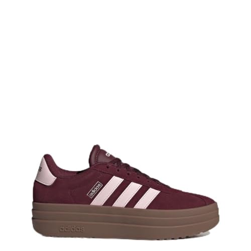 Image of adidas Womens Vl Court Bold Sneakers Shoes Casual - Pink