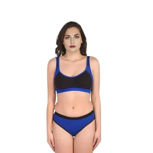 Image of Sports Bra Panty Set for Women, Combo Pack of 1 | Lingerie Set for Women