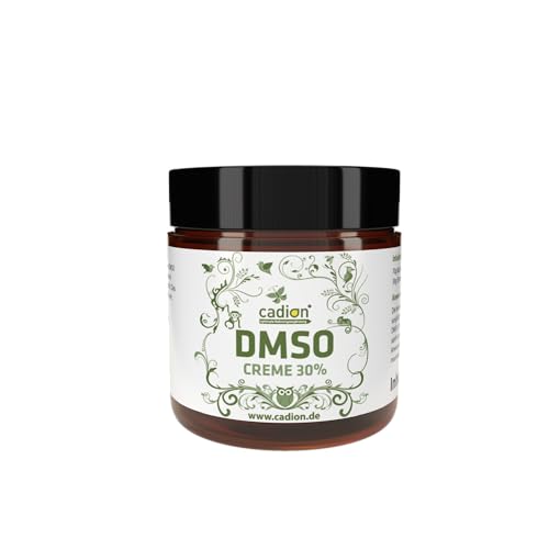 Cadion DMSO Creme 30% Deutsche Apotheker Creme (DAC) 99 9% reines Dimethylsulfoxid parfümfrei & hautfreundlich 100 g im Braunglastiegel