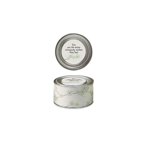 Bougie en étain fleurie East of India parfumée You are The Sister