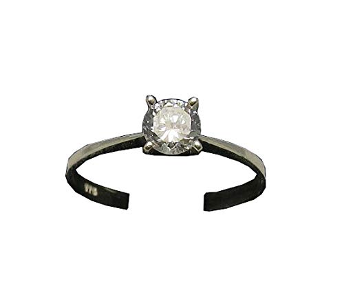 Bague argent 925 et zircone cubique 5mm, l'éclat de la haute joaillerie
