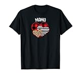 festa della mamma mamma cuore buffalo plaid leopard donne regalo maglietta