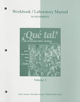 Paperback Workbook/Laboratory Manual Volume 1 to Accompany Que Tal?: An Introductory Course [Spanish] Book