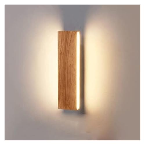 Lámpara de pared LED de madera con luz cálida, lámpara sólida, dormitorio, mesita de noche, baño, espejo rectangular, faros, iluminación del hogar,Lámpara de araña