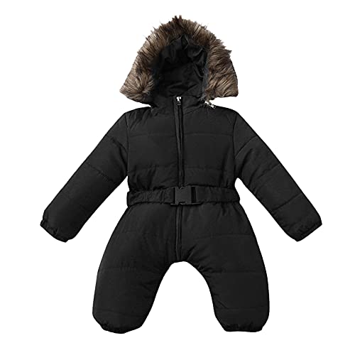 Newborn Baby Snowsuit Toddler Girl Winter Thick Warm Hooded Jumpsuit Infant Romper Zipper Down Coat Outerwear3