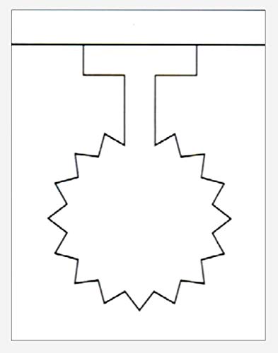 Print-Ready Starburst Shelf Dangler (5.75