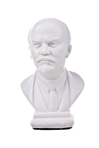 Danila-Souvenirs Soviet Russian Ussr Leader Vladimir Lenin Marble Bust Statue Sculpture 3.8'' (9,5 Cm) #TOP5