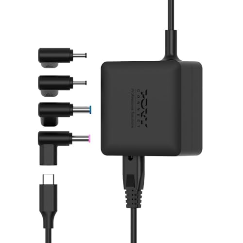 Alimentation PC GaN2 USB-C 65W chargeur ultra compact avec embouts amovibles multi marques
