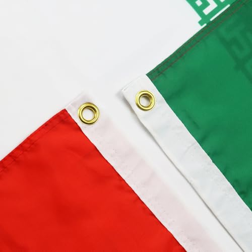 Image of AZ FLAG - Iran Flag - 3x5 Ft - 100D Polyester Iranian - Persian Banner with Two Metal Grommets - Fade Resistant - Vivid Colors - 3' x 5' Feet - 150x90 Cm