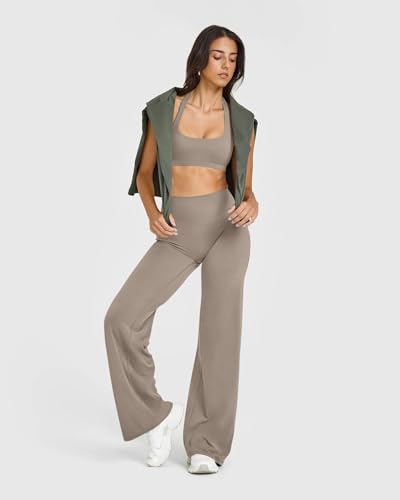 Image of OQQ Yoga Pants Women Casual Soft Straight Leg Bottoms
