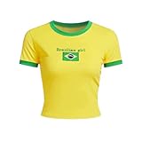 Photo Gallery cutegal y2k top da donna brasile crop top y2k t-shirt y2k t-shirt grafica per le donne vintage anni 90 streetwear camicie, brasile-d, l Photo Gallery cutegal y2k top da donna brasile crop top y2k t-shirt y2k t-shirt grafica per le donne vintage anni 90 streetwear camicie, brasile-d, l