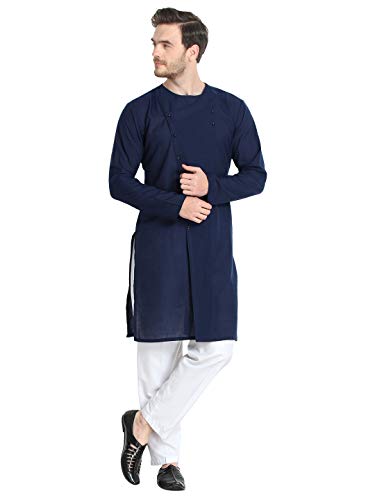 Image of Leriya Fashion Men's Slub Cotton pathan Suit Kurta