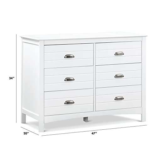 Carter's By Davinci Nolan 6-Drawer Double Dresser In White #TOP6