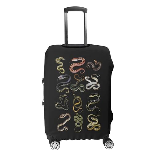 Different Types Of Snakes Travel Suitcase Protector Luggage Cover Protective Washable Anti-scratch Baggage Cover4