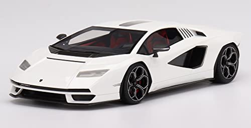 Lamborghini Countach LPI 800-4 miniature d'exception True Scale 1/18 blanc TS0438