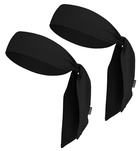 Image of OutdoorEssentials Tie Headband - Sweat-Wicking Running Headband - Hair Control Head Tie - Ninja Costume Accessories