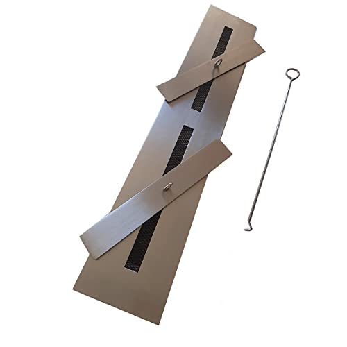 Genérico Queimador Lareira Ecologica 80cm Inox Alcool - Alimentado por etanol em gel - Resistente ao desbotamento - Ventilação natural - Queima de álcool