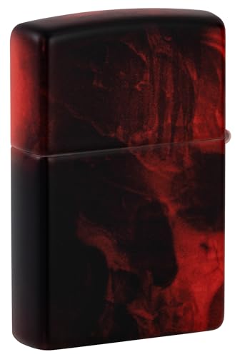 Encendedor Zippo Creepy Skull and Hand Rojo miniatura 5