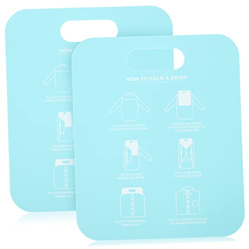 Ipetboom 2 Pièces Planche de Pliage de Vêtements Outil Pratique pour Plier Shirts et Chemises Design Sûr et