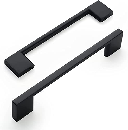 MARGUERASW 6pcs poignee de Meuble Cuisine 192mm poignée de porte Cuisine noir- Poignée Cuisine noir Poignée Placard Cuisine noir entraxe 192mm