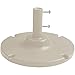Table Umbrella Base, 20" Dia, Round, 10" Stem, 35 Lb, Sandstone, Will Not Work with Folding Table Base