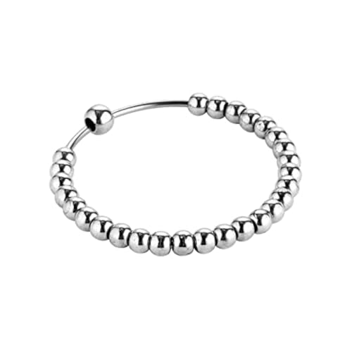 Sikh Religious Simran Beads Kada For Men & Women Silver (2-8)