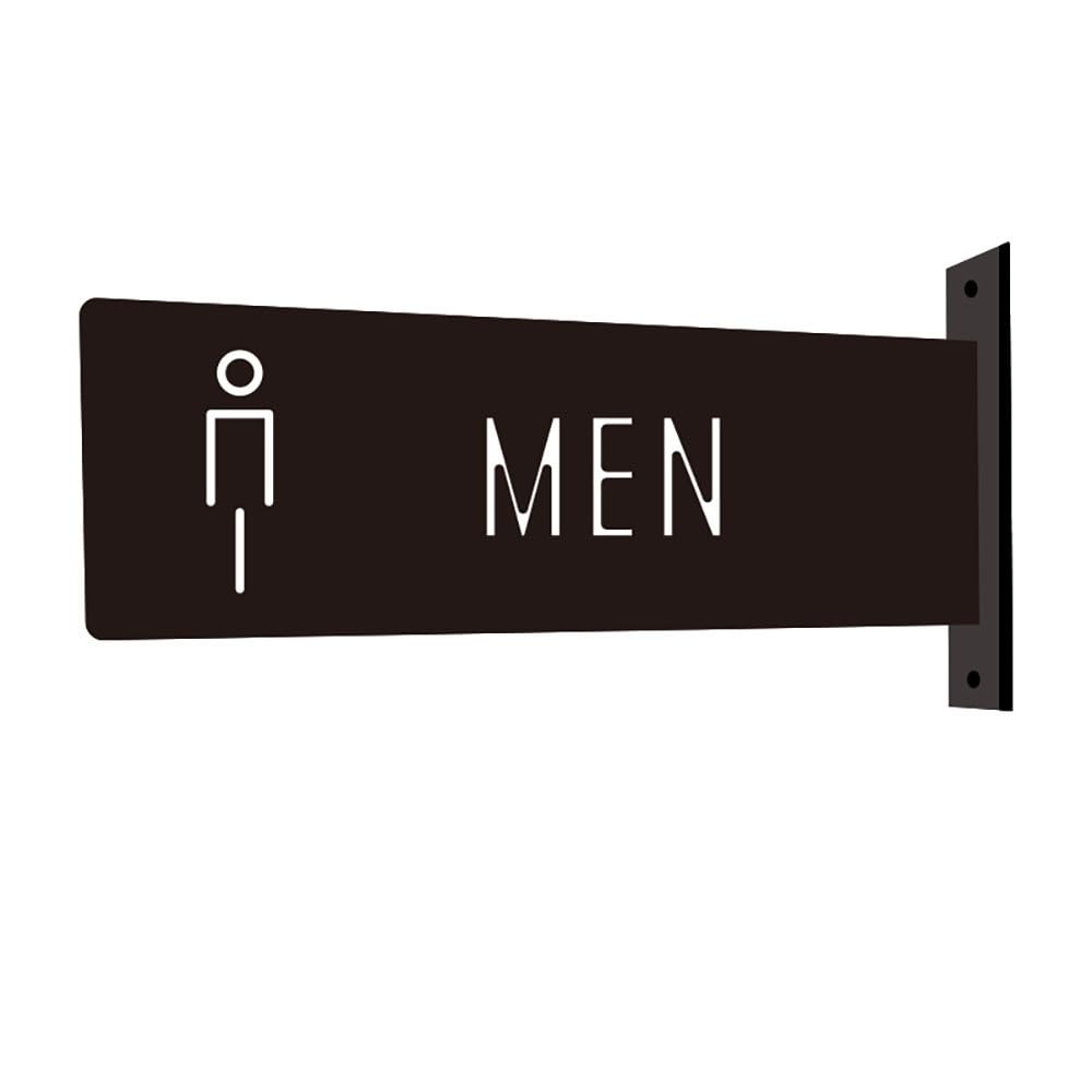 Dwustronna Akrylowa Tabliczka WC 30×10cm Znak Drzwi Ściana | Trwały Materiał Akrylowy, Uniwersalny Symbol Łazienki, Łatwa Identyfikacja, Sklepy Biura Obiekty(Signs 2)