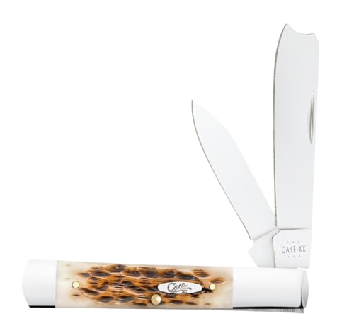 Case Cutlery CA10722: Amber Ss - Peach Seed Jig Vault