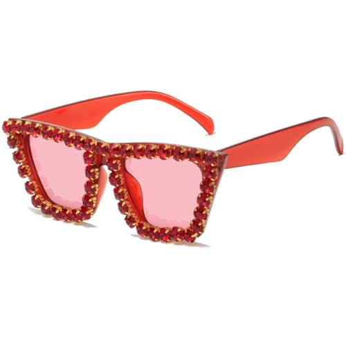 Lunettes de soleil pailletées pour femmes au design vintage chic et monture légère