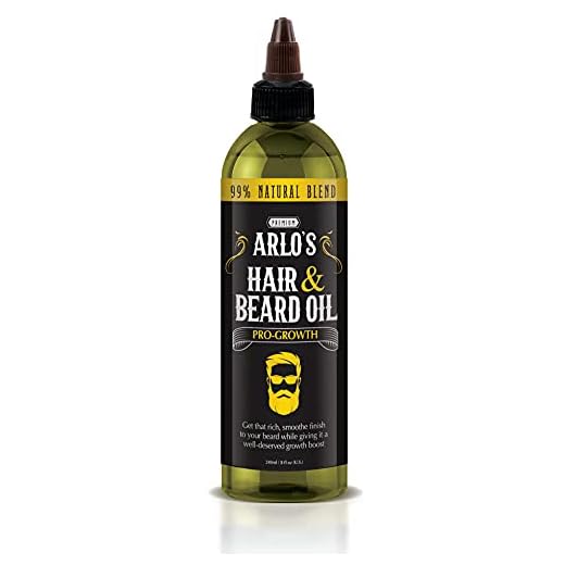 Arlo's Pro-Growth Hair and Beard Oil 8 oz. - Hair Oil, Mustache Oil and Beard Oil Growth
