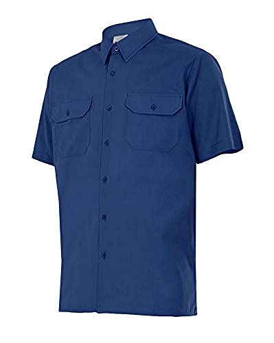 Velilla 522; Camisa de Manga Corta; Color Azulina; Talla 3XL