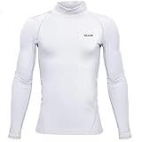 Youth Boys' Girls' Thermal Mock Compression Shirt Long Sleeve Turtle Neck Top Fleece Lined Base...