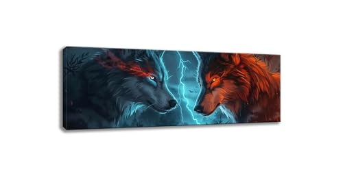 Peinture diamant kit complet loup 90x270cm pour vaincre le stress grâce aux loisirs créatifs