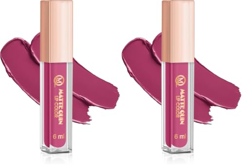 Image of Matte Quin Lip Color| Matte Texture|Long Wear |Smudge Proof |Waterproof-6ml (MQ Flat-212) (Pack of 2)