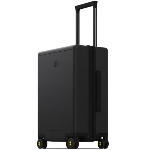 Image of LEVEL8 Small Carry on Luggage Airline Approved, 18 Inch Suitcase, Black