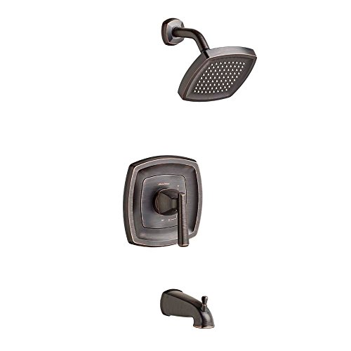 American Standard T018502.278 Edgemere Kit de Acabado para Bañera/Ducha - 2.5 gpm, Legacy Bronze miniatura 1