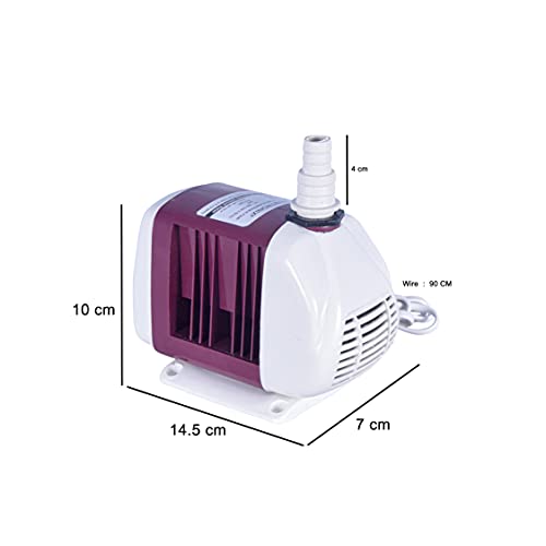 Image of Depron 40 Watt Multipurpose Submersible Water Pump | Thermal Overload Protection | Auto Restart After Cooling | For Air Cooler, Aquarium, Pond, Fountain, (40 Watt Subo Maroon)