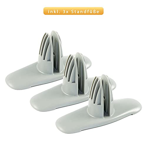 Mi-Heat infrarood bureauverwarming verwarmingspaneel 260W | vloerverwarming voor bureau werkplek onder de tafel | temperatuur tot 60°C opvouwbaar, grijs - Image 6