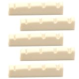 UKCOCO 5 Stück Teiliges Mandolinen Saitenhalter Kunststoff Nut Saitige Mandoline Ersatzteil Langlebig Stabile Qualität für Verbesserten Klang und Saitenführung