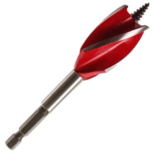 Armeg WWBST22 22 mm Stubby Wood Beaver Drill Bit - Red/Grey