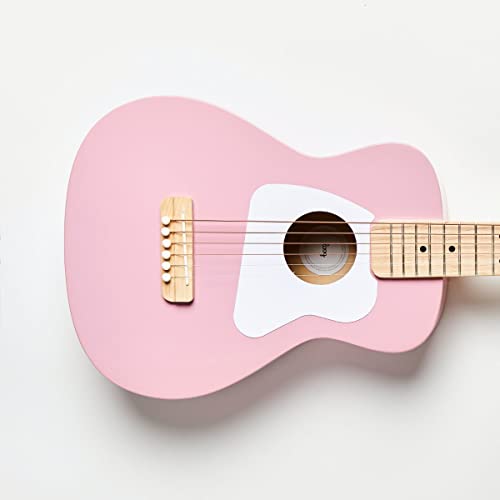 Image of Loog Pro 6 Acoustic kids real guitar for Beginners Compact size Ages 9+ Learning app and Lessons included
