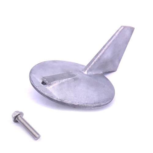 Boat Engine 6J9-45371-00 6J9-45371-01 6K1-45371-02 Aluminum Alloy Trim Tab Skeg Anode for Yamaha Outboard Motor 115HP 150HP 175HP 200HP, fit Sierra 18-6035 (Aluminum Alloy)