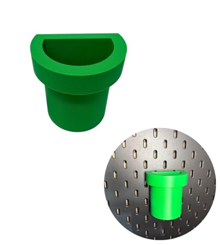 Chatelet Green Pipe Replica Pen Organizer for Ikea Skadis Pegboards | 2 Pack Organizer Accessories for Skadis Boards | Made in USA (2-Pack, Green Pipe)
