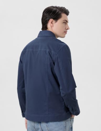 Image of Symbol Premium Men's Twill Mid Weight Washed Jacket /Shacket |Non-Quilted |Regular Fit |Non-Lined | Available in Plus Sizes