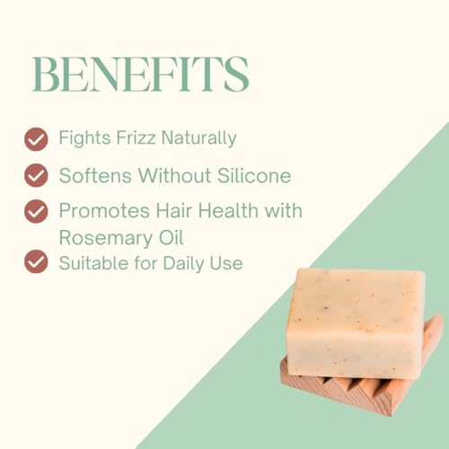 Image of Shunyam Daily Shine - Conditioner Bar with Shea Butter, Cocoa Butter & Rosemary Oil | For Silky, Smooth & Frizz-Free Hair | Unisex | Plastic-Free | Daily Use | 40g