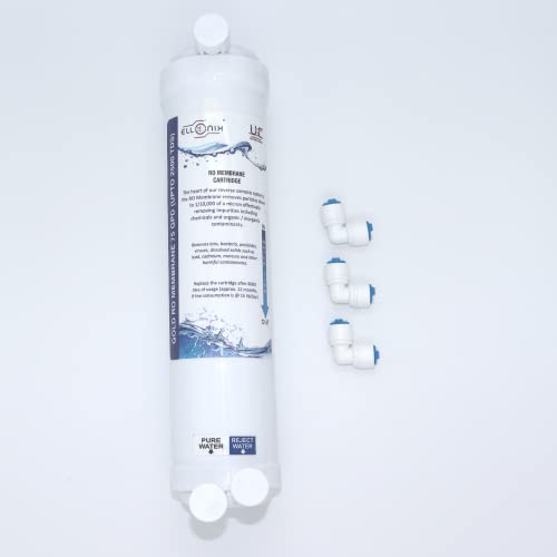 Image of GOLD RO TFC Membrane Filter Cartridge| Membrane Dry | Helps in Reduceing TDS by 96% to 98% | Suitable for Dr. Aquagaurd,Kent RO (Gold Leakproof Concealed Nano 75 GPD)