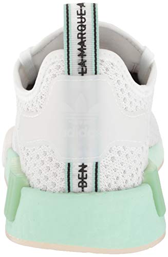 adidas Originals Mens NMD_R1 Sneaker, White/White/Blush Green, 103